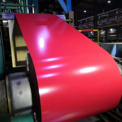 लाल रंग PPGI PPGL DX51D पूर्व चित्रित जस्ती लोहे की कॉइल