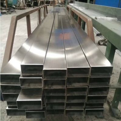 आयताकार आकार 201 स्टेनलेस स्टील ट्यूब 50 X 100 X 1.5 मिमी