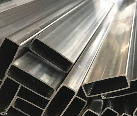 आरएचएस आयताकार स्टेनलेस स्टील पाइप 2.36&quot;X1.18&quot;X0.1&quot; ग्रेड 316